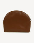 Halfmoon Crossbody Handbag - Chocolate Brown