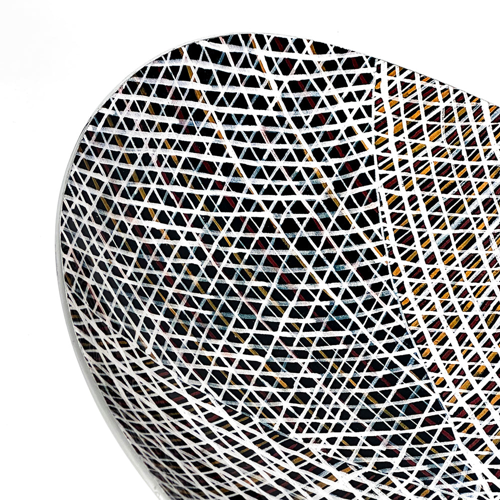 Artisanal Stainless Steel Boat Bowl - Indigenous Artist Paulina Puruntatameri
