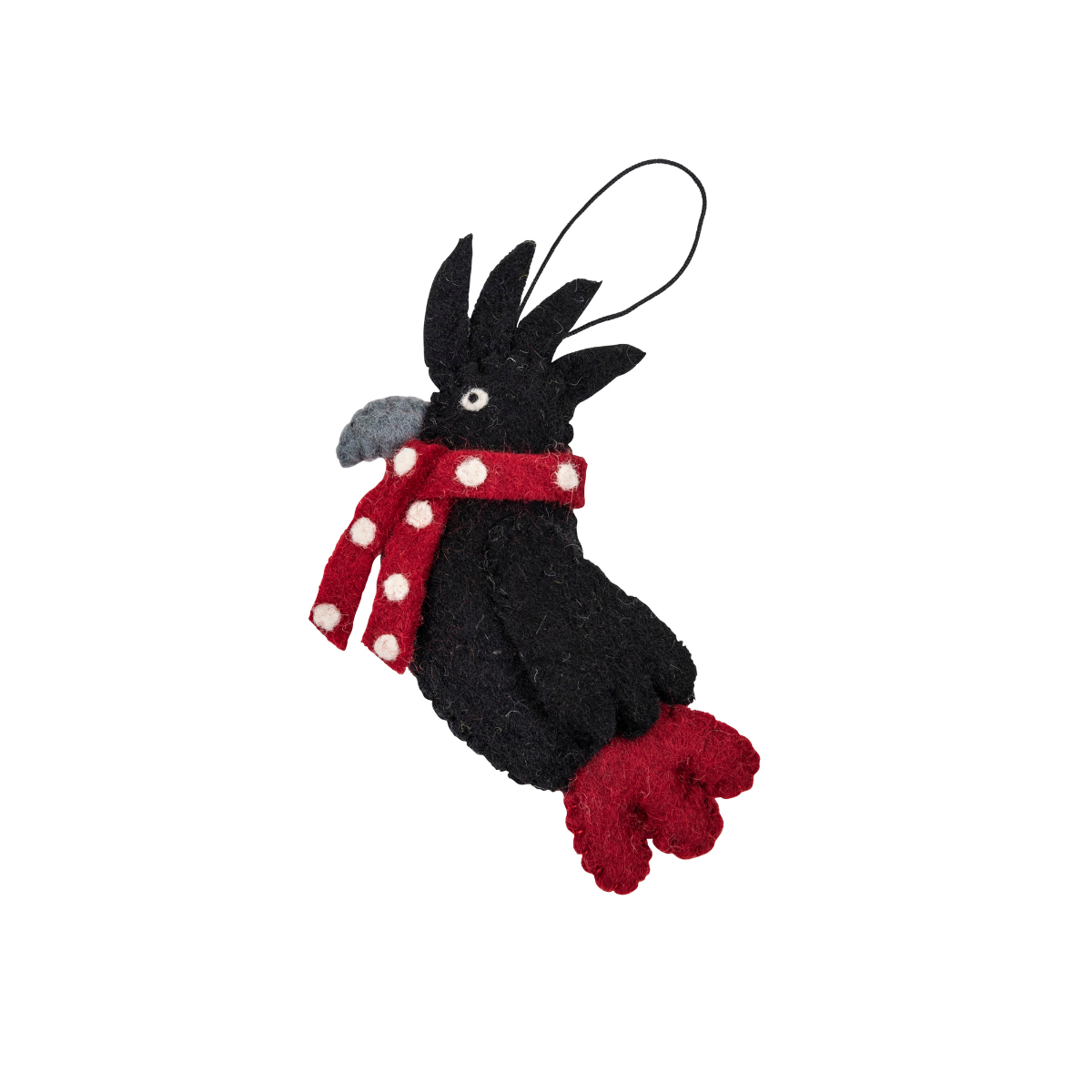 Black Cockatoo Christmas Decoration
