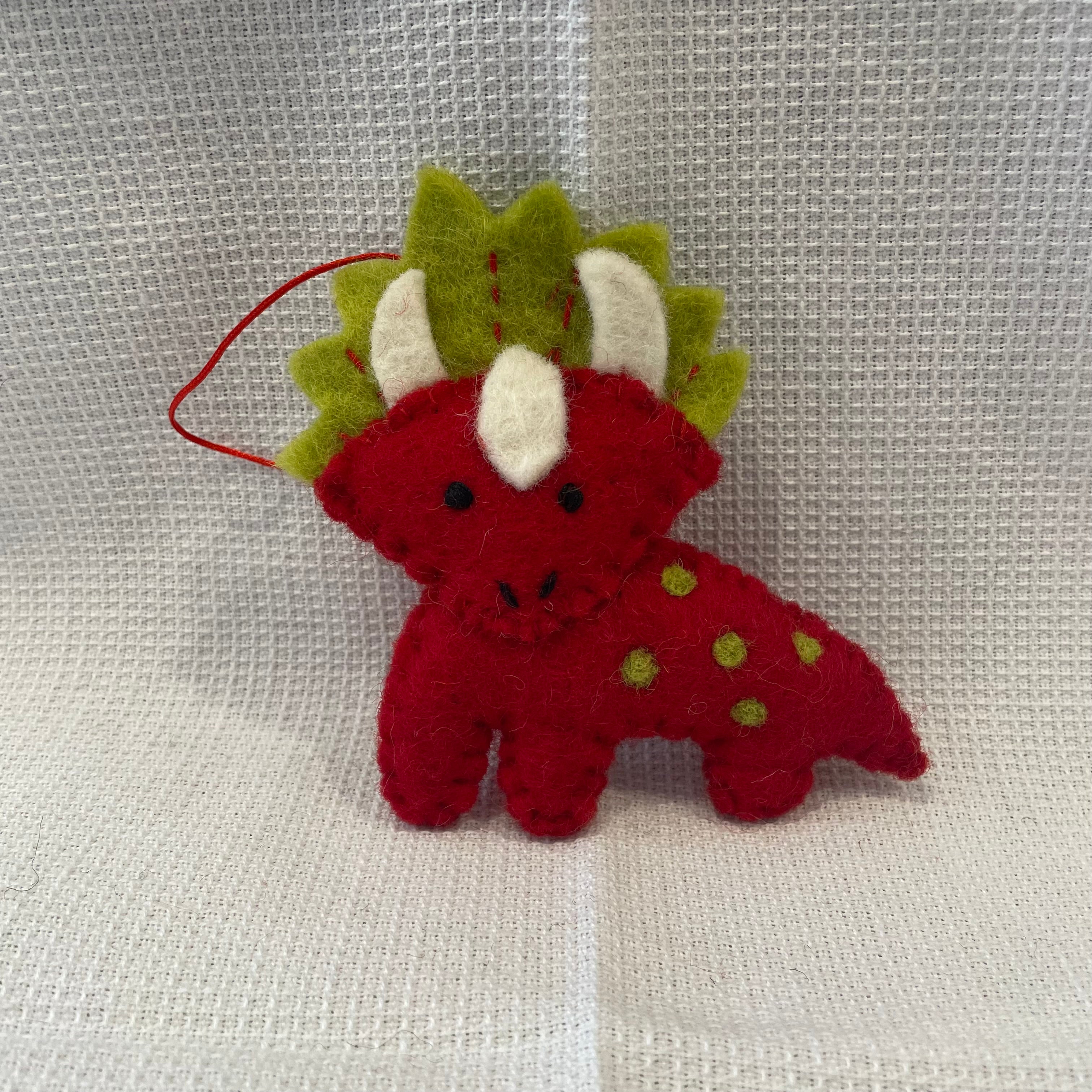 Triceratops Christmas Decoration (Various Colours)