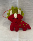 Triceratops Christmas Decoration (Various Colours)