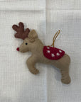 Prancing Reindeer Christmas Decoration (Various Colours)