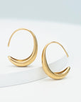 Crescent Moon Thread Drop Earrings in GOLD ARRIVING EARLY JUNE