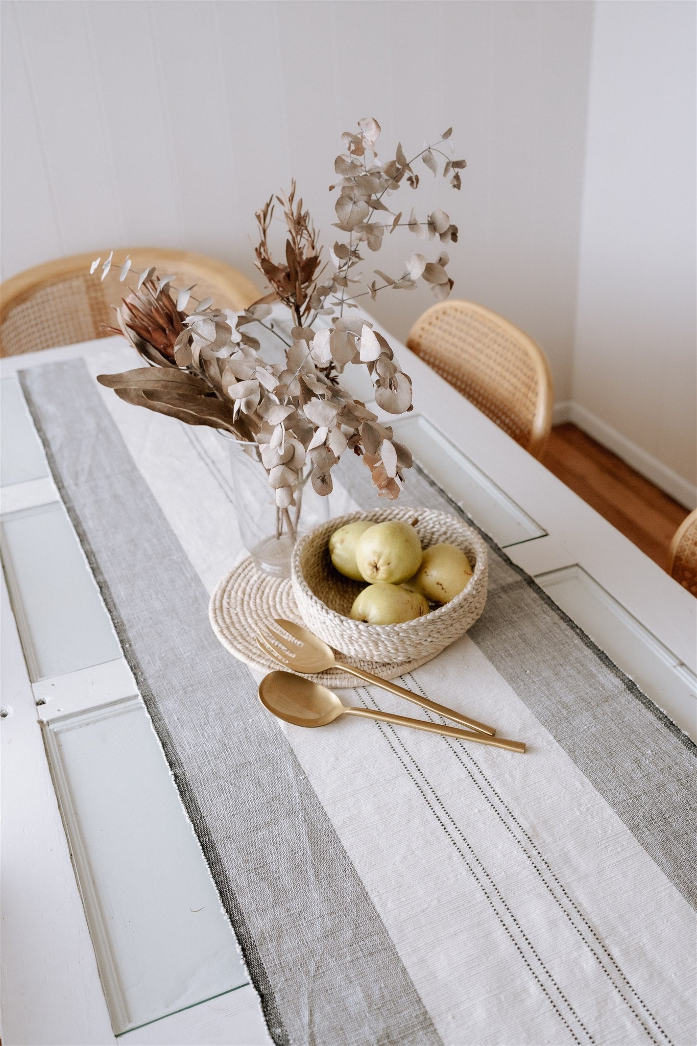 SODO Natural Cotton Table Runner - Ivory