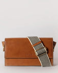 Stella, Structured Crossbody Bag - Classic Cognac Leather