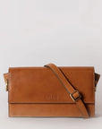 Stella, Structured Crossbody Bag - Classic Cognac Leather