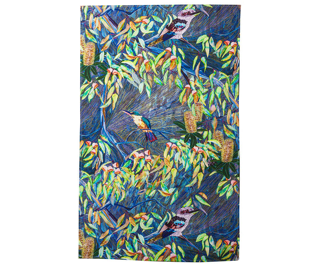 100% Cotton Tea Towel featuring Artwork by Indigenous Artists