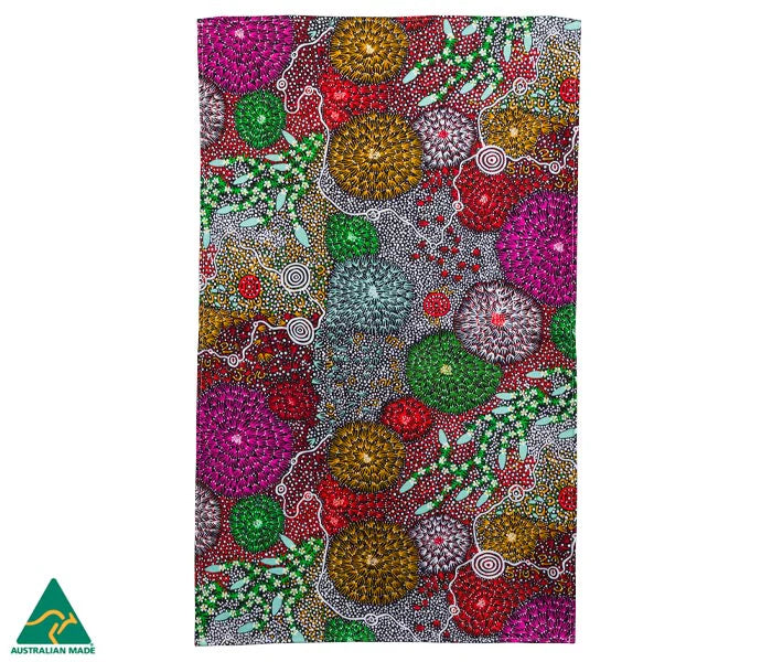 100% Cotton Tea Towel featuring Artwork by Indigenous Artists