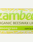 Lemongrass Organic Beeswax Lip Balm