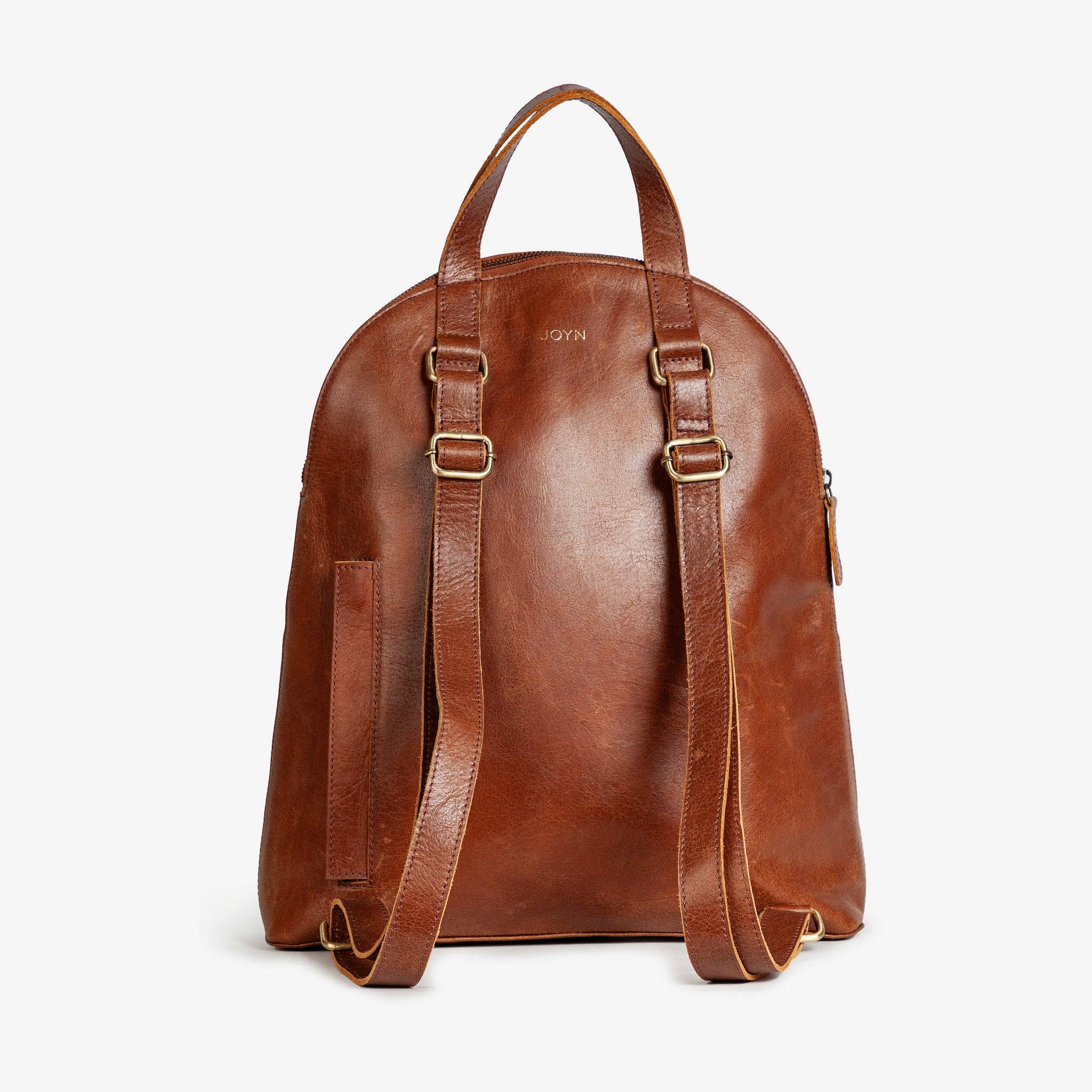 Leather Halfmoon Backpack - Vintage Brown