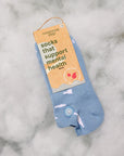 Socks that Support Mental Health (Floating Clouds) Ankle