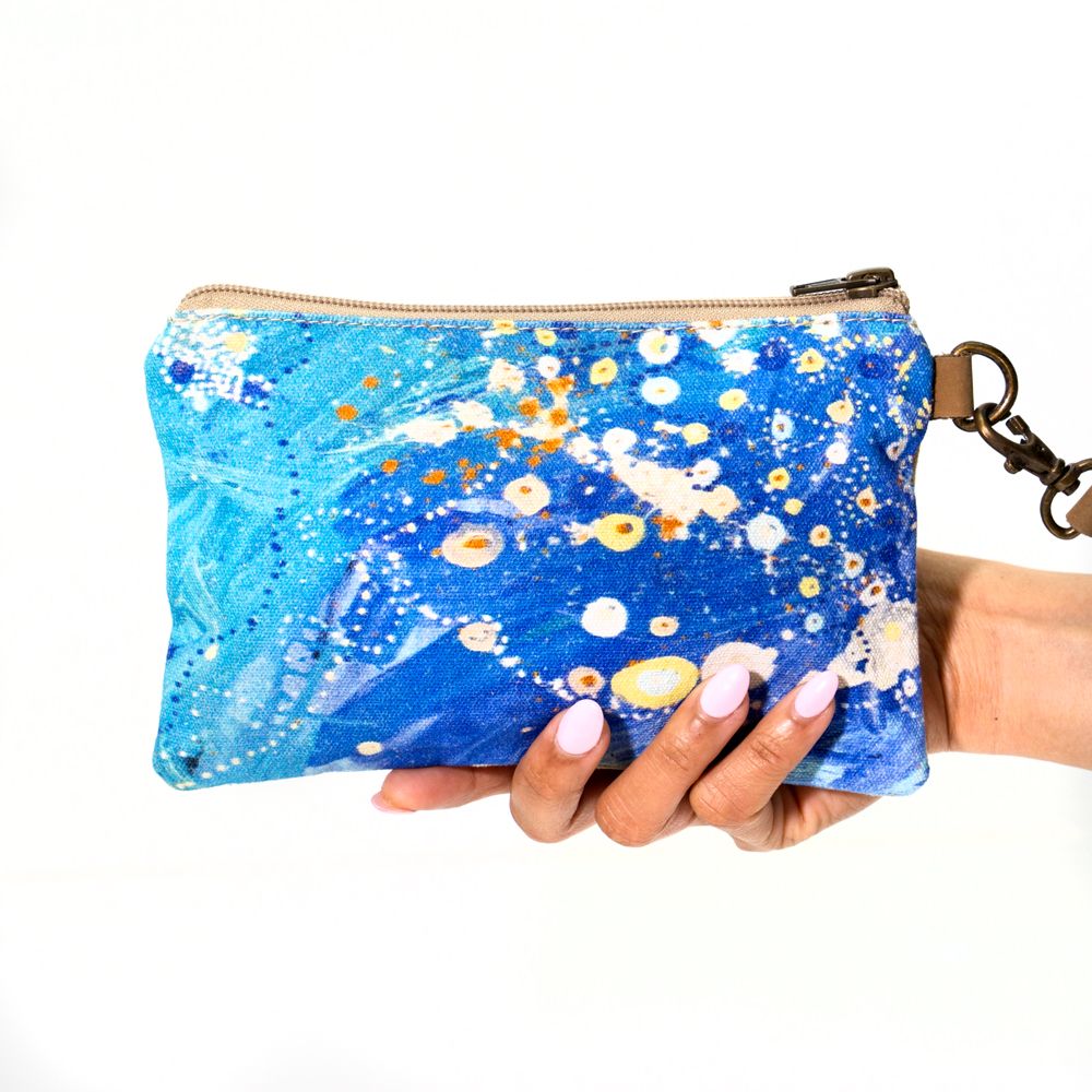 Cosmetic Canvas Pouch - Stephen Jupurrurla Nelson