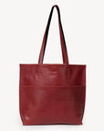 Everyday Leather Tote - Cherry