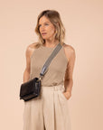 Leather Bag Audrey Mini - Black Classic Leather - Crossbody