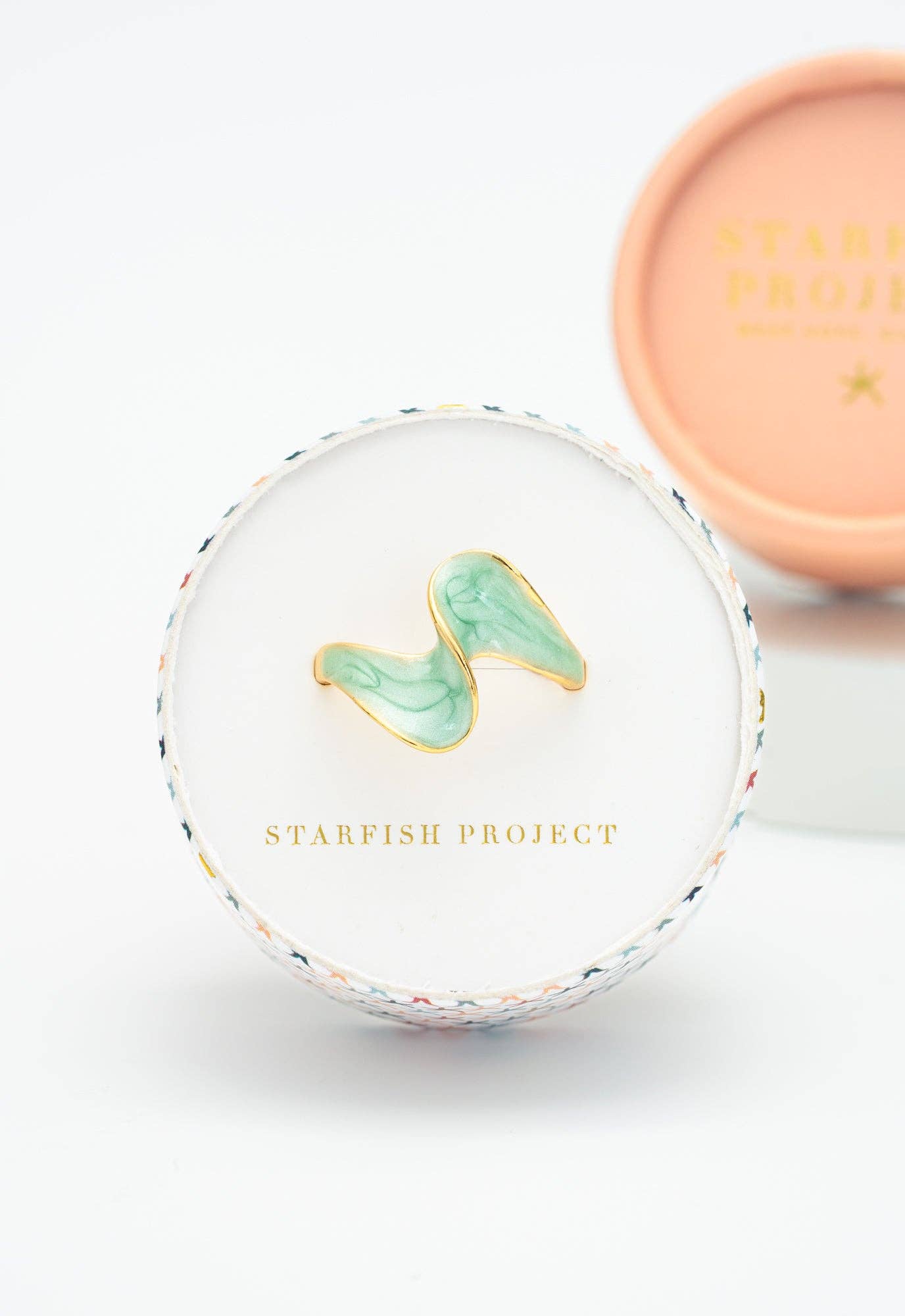 Ribbon of Light Ring in Mint ARRIVING EARLY JUNE