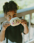 Handmade Happy Lemon Baby Rattle -Organic Cotton Crochet Toy