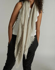Linen Scarf - Natural Flax