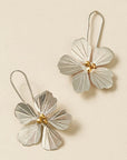 Sayuri Flower Silver Drop Earrings