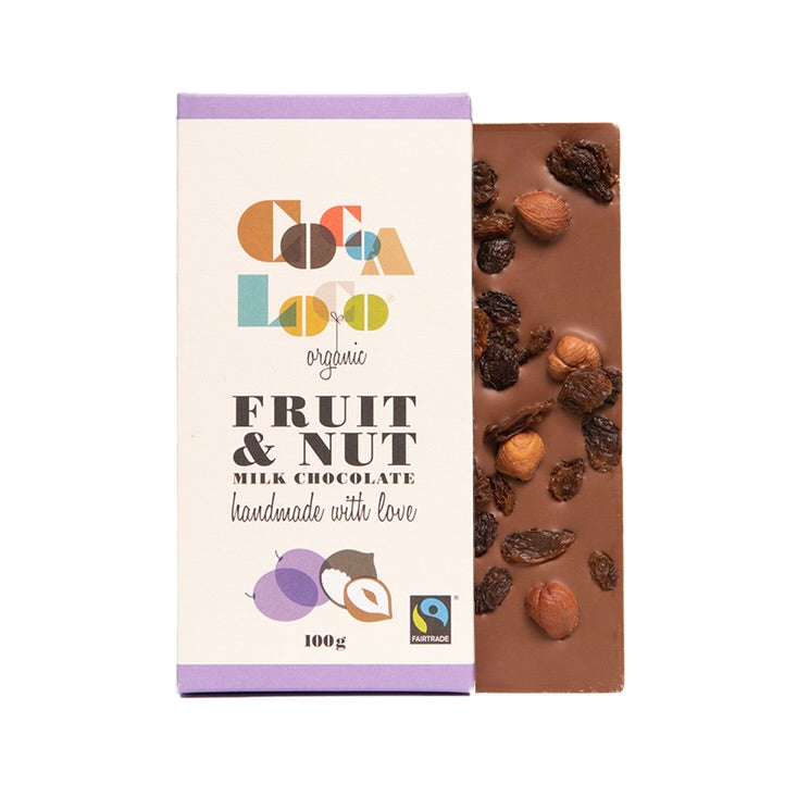 Milk Chocolate Fruit &amp; Nut Bar – 100g