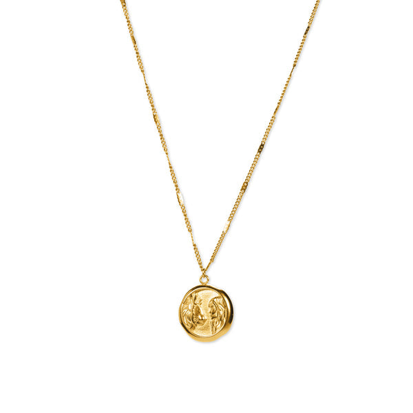 Layered Necklace Gold Chain and Pendant