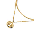 Layered Necklace Gold Chain and Pendant