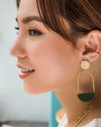 Earth Spring Earrings - Gold