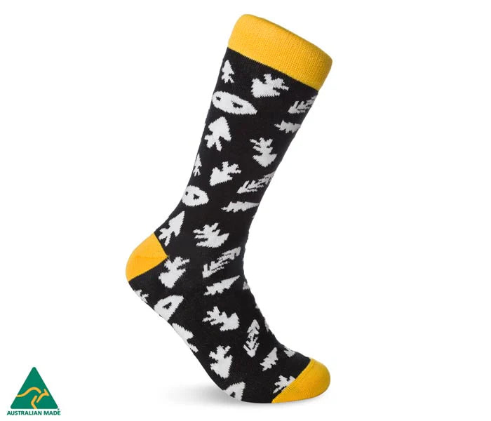 Indigenous Artists Cotton Socks -    Chris Black Socks (Buffalo)