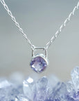 Amethyst Lock Necklace