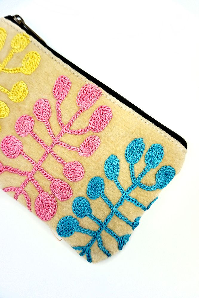 Cosmetic Bag - Velvet - Mitjili Napurrula