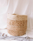 Jute Storage Basket - Spice/Natural