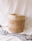 Jute Storage Basket - Spice/Natural