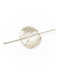 Kavya Hair Hoop and Pin - Silver Fern