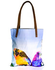 Leah Anketell Shoulder Tote - Budgies