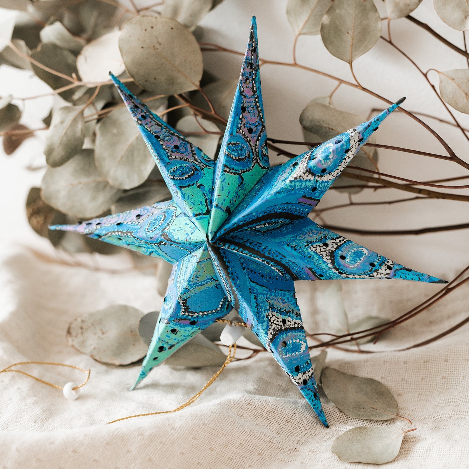 Indigenous Art Paper Star - Theo Hudson - The Fair Trader