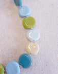 Kazuri Tombola Necklace - Mint 22" - The Fair Trader