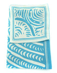 Cynthia Burke Cotton Baby Blanket - Punu Piti Blue