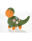 Dinosaur Rattle Dippi - Khaki