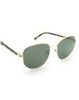 Rudo Aviator Sunglasses - Tortoiseshell Gold Angled