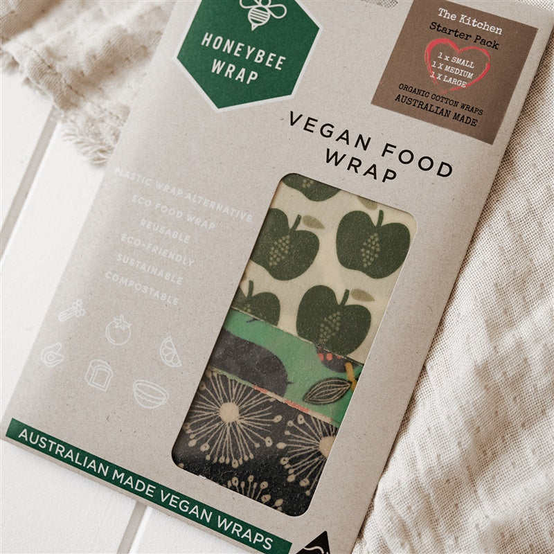 Vegan Food Wraps - 3 Pack Kitchen Starter