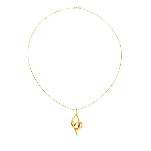 Music and Dance Necklace - Gold