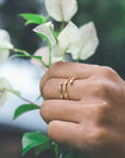 Knots of Freedom Ring - Gold
