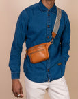 Beck's Bum Bag - Cognac Stromboli Leather