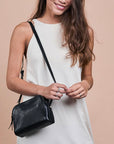 Emily Crossbody Bag - Black Stromboli Leather