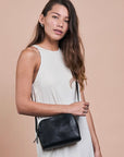 Emily Crossbody Bag - Black Stromboli Leather