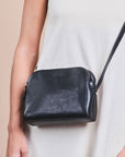 Emily Crossbody Bag - Black Stromboli Leather