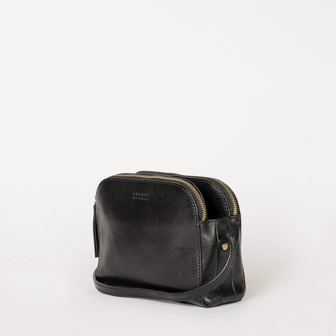 Emily Crossbody Bag - Black Stromboli Leather