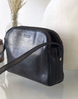 Emily Crossbody Bag - Black Stromboli Leather