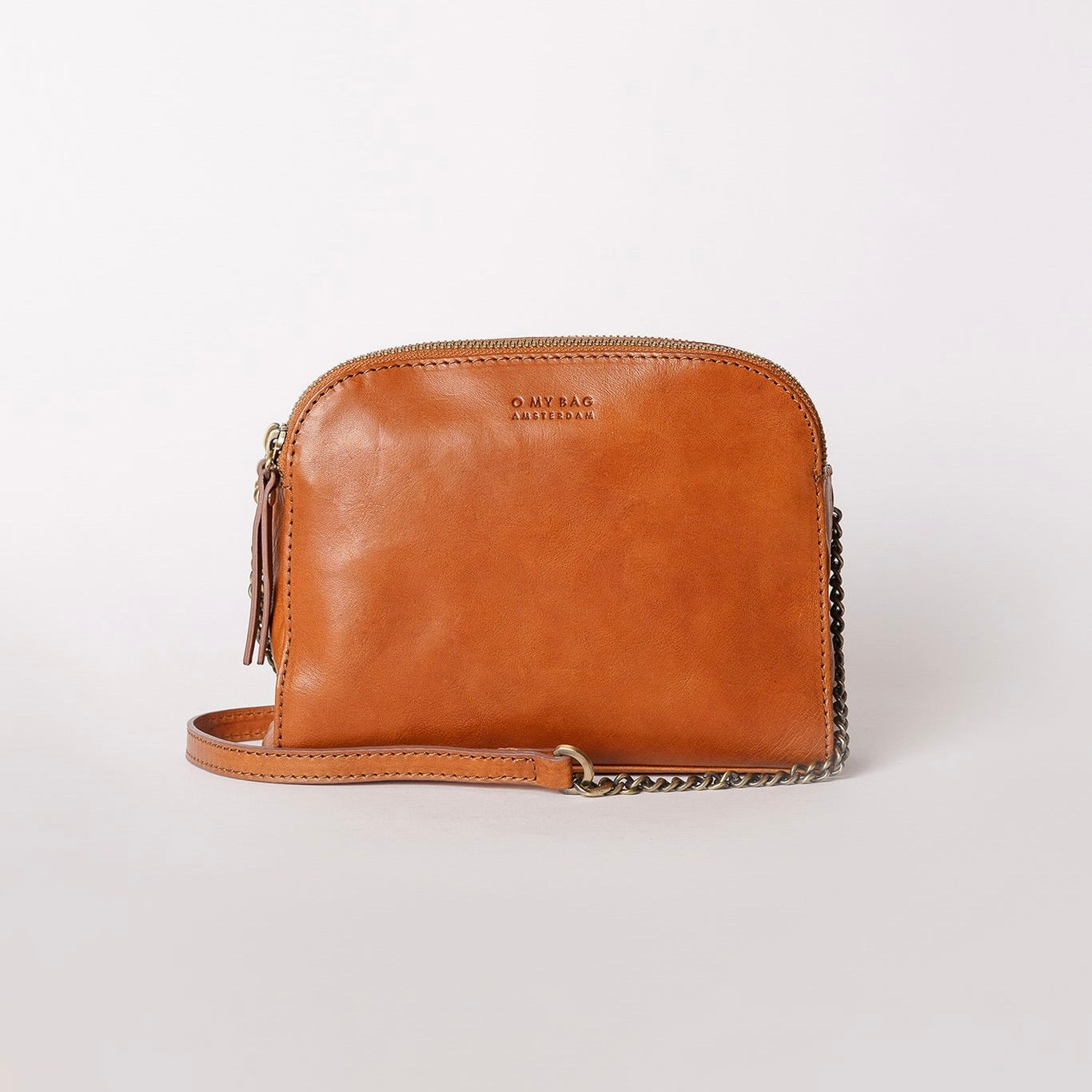 Emily Crossbody Bag - Cognac Stromboli Leather