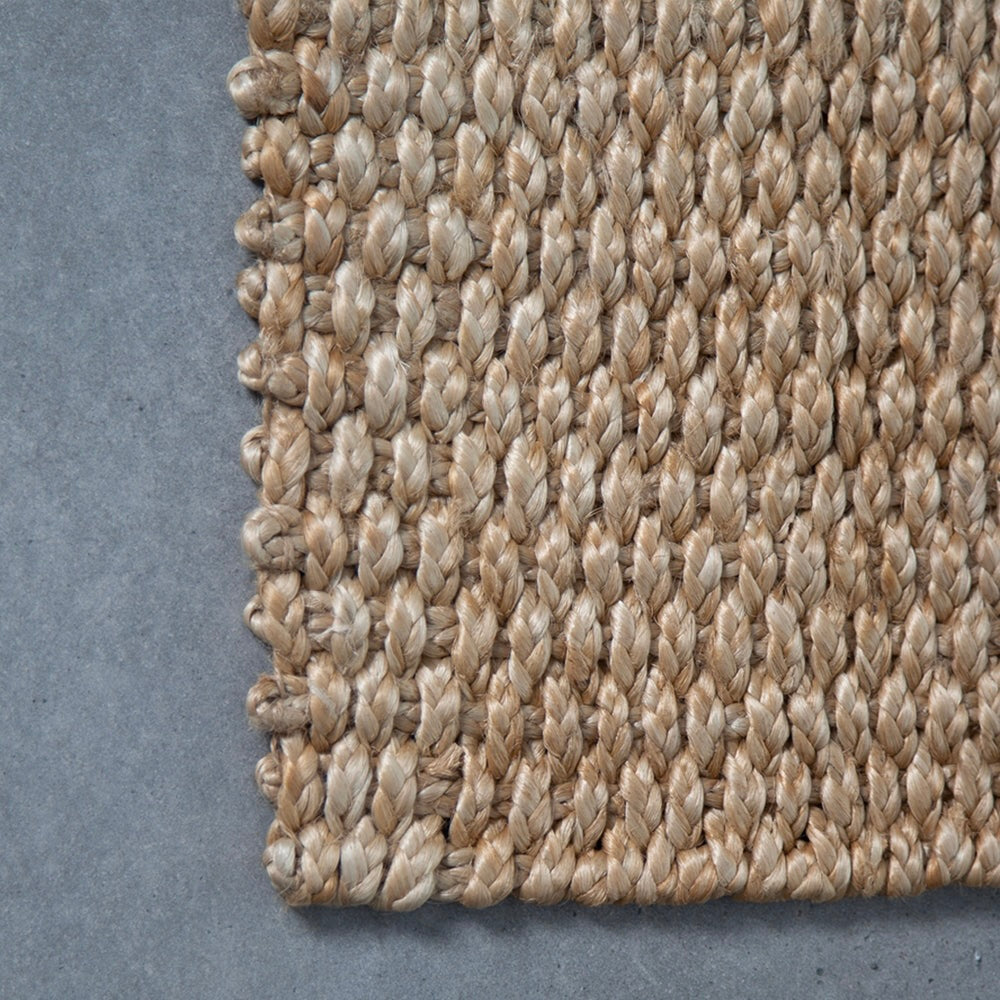 Jute Rug - Natural, Thick Weave 90x150cm