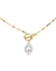 Walk on Water Pearl Necklace - Gold